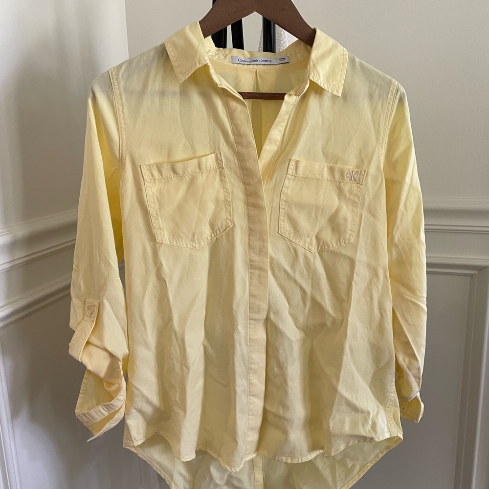 Calvin Klein Butter Yellow Shirt